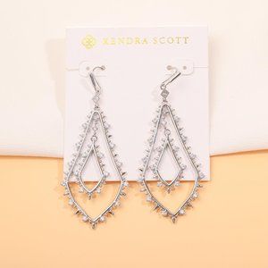 NEW Kendra Scott Alice Silver Drop Earrings
